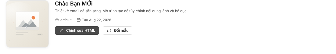 Chọn và thiết kế mẫu email cho Chiến dịch — editor