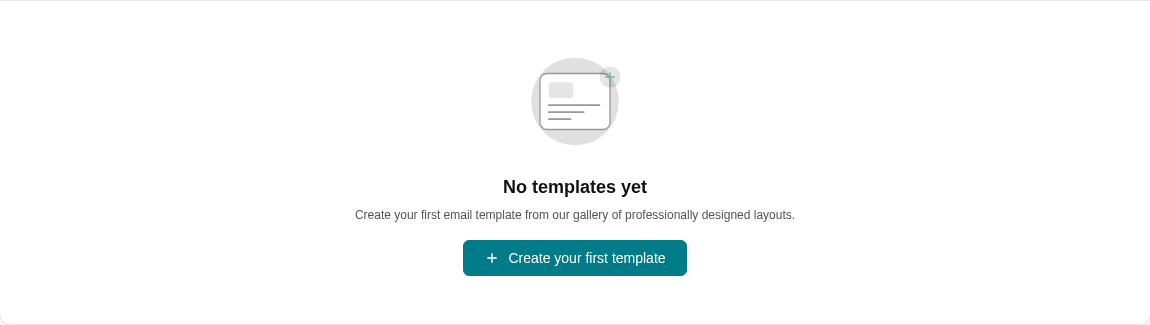 Tạo Mẫu email — empty